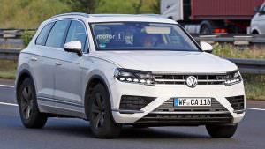 Шпионские фото 2018 Volkswagen Touareg на испытаниях