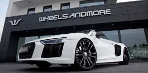 Фото | Белый Audi R8 Spyder. Тюнинг от Wheelsandmore