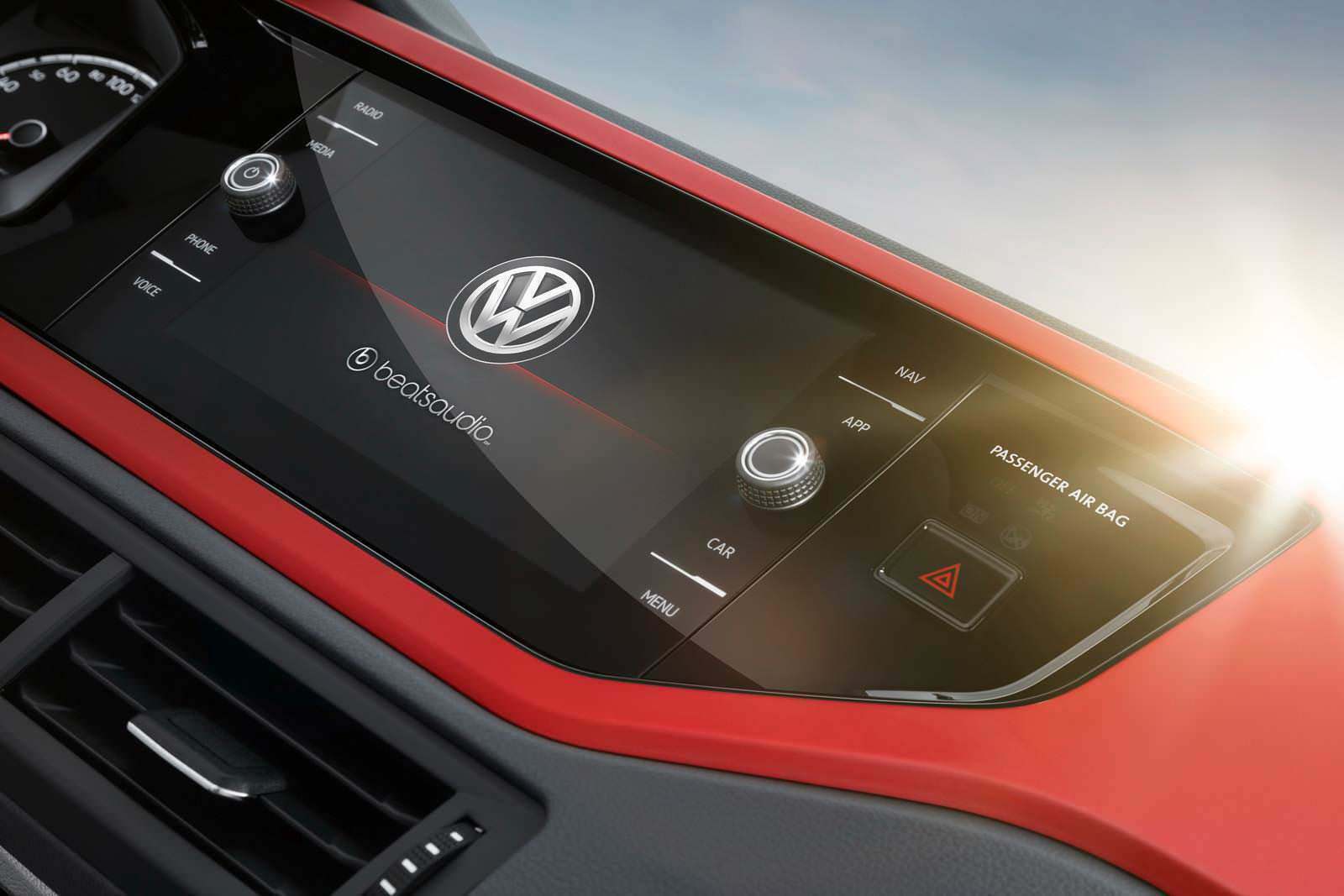 Цифровой дисплей VW Polo GTI. 2018 модельный год