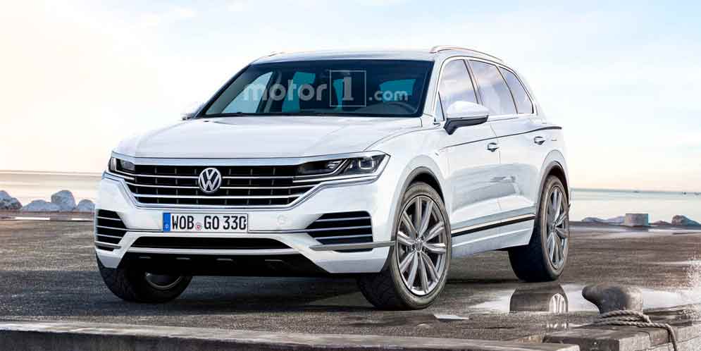 2018 Volkswagen Touareg: дизайн на основе шпионских фото
