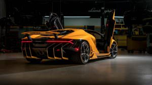 Lamborghini Centenario. Дизайн задней части