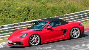 Шпионские фото Порше 718 Бокстер ГТС 2018