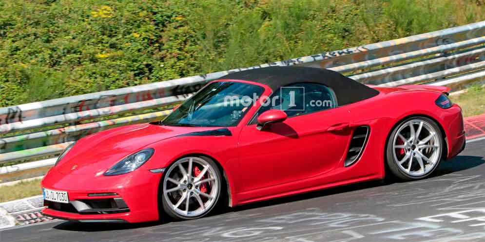 Новый Porsche Boxster GTS замечен на тестах в Нюрбургринге