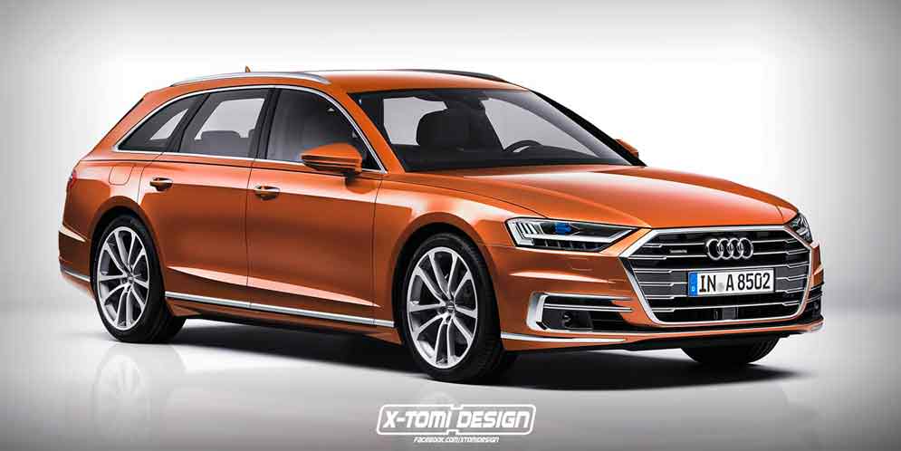 Дизайн Audi A8 Avant на неофициальном рендере