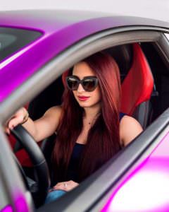 Девушка за рулем RevoZport Lamborghini Huracan Razmig