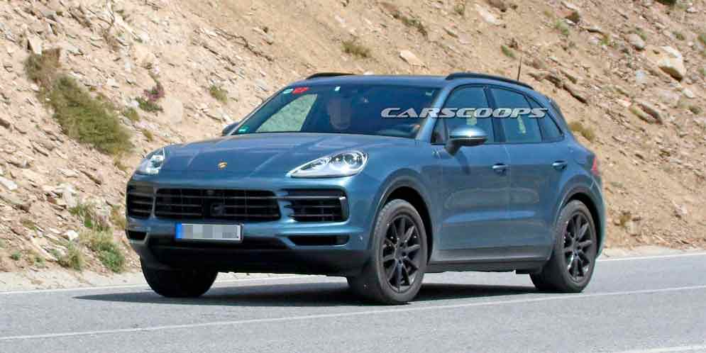 Незамаскированный 2018 Porsche Cayenne на тестах | фото