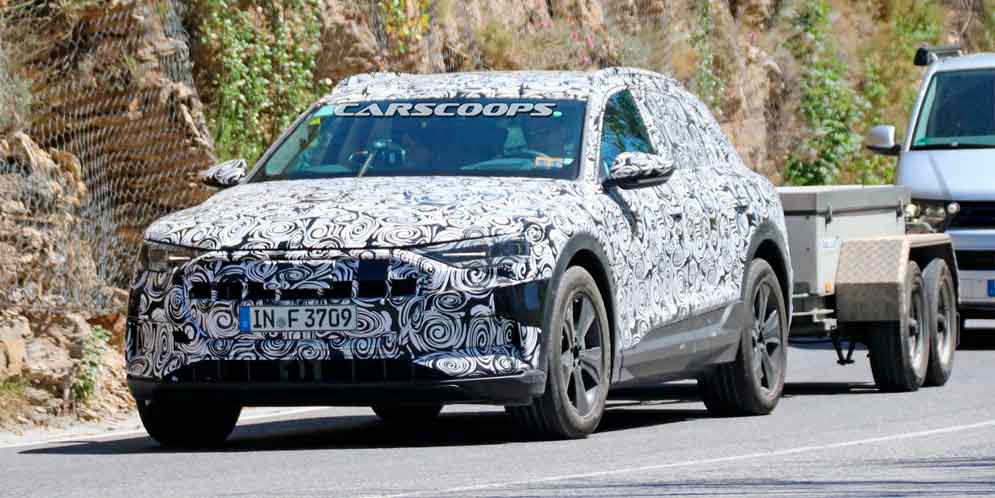 Электрокар Audi E-Tron Quattro впервые замечен на тестах