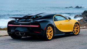 Жёлто-чёрный Bugatti Chiron