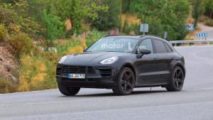 Рестайлинговый кроссовер Porsche Macan 2018 на испытаниях