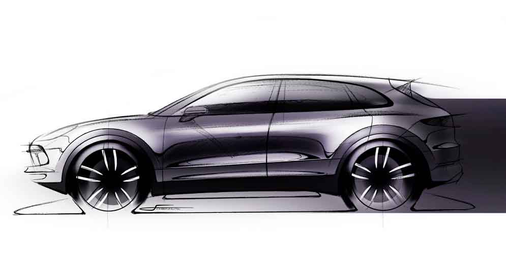 Следующий Porsche Cayenne показался на официальном тизере