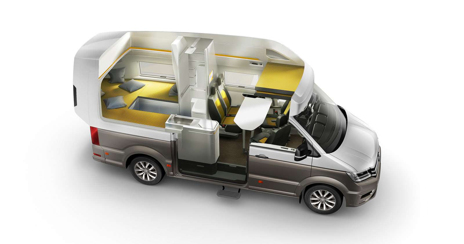 Конфигурация салона кемпера Volkswagen California XXL