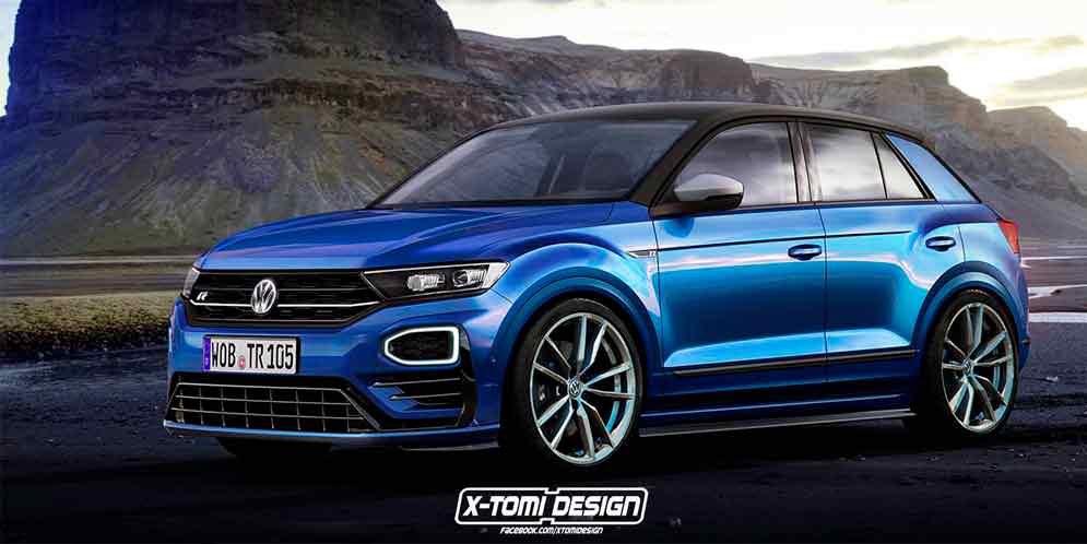 Горячий кроссовер Volkswagen T-Roc R: пока виртуально | фото