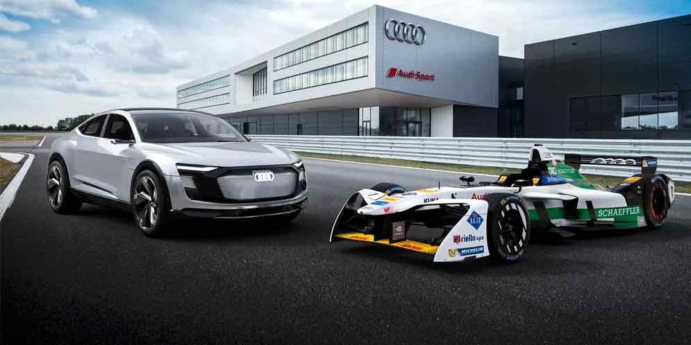 Audi показала новый болид для Formula E - модель E-Tron FE04