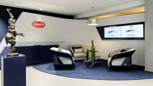 Дилерский центр Bugatti в Гамбурге, Германия. 12-й в Европе