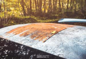 Porsche 911 GT3 RS с эффектом ржавой крыши