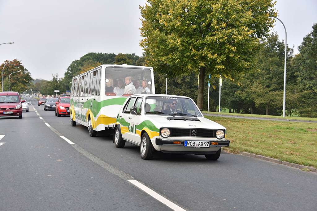 Туристический автобус Volkswagen Golf Bähnle 1976 года
