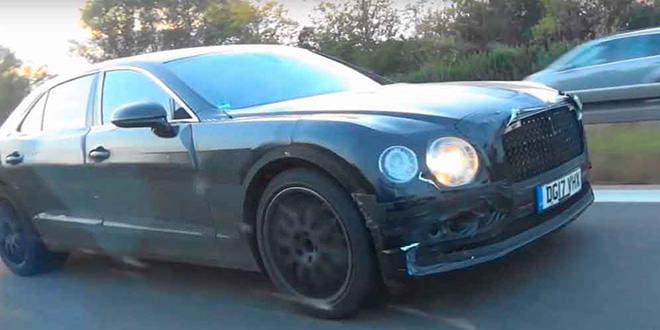Новы Bentley Flying Spur 2019 на дорожных тестах | фото