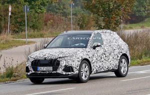 Кроссовер Audi Q3 второго поколения на дорожных испытаниях