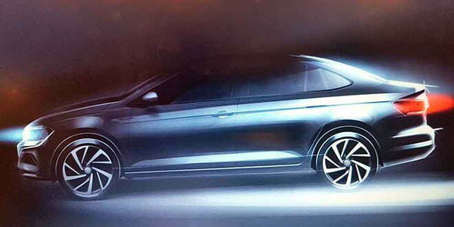 Первый тизер Volkswagen Virtus перед дебютом в январе