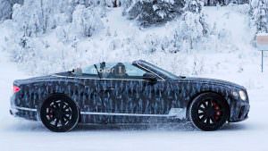 Новый Bentley Continental GTC на снежных тестах