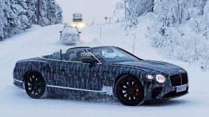 Снежные тесты Bentley Continental GTC нового поколения