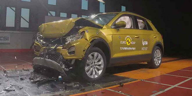 VW Polo и T-Roc набрали по 5 звезд в краш-тесте Euro NCAP | видео