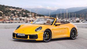 Новая Porsche 911 Cabrio, неофициальный дизайн от Motor1.com