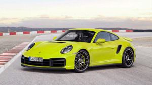 Новая Porsche 911 Turbo, неофициальный дизайн от Motor1.com