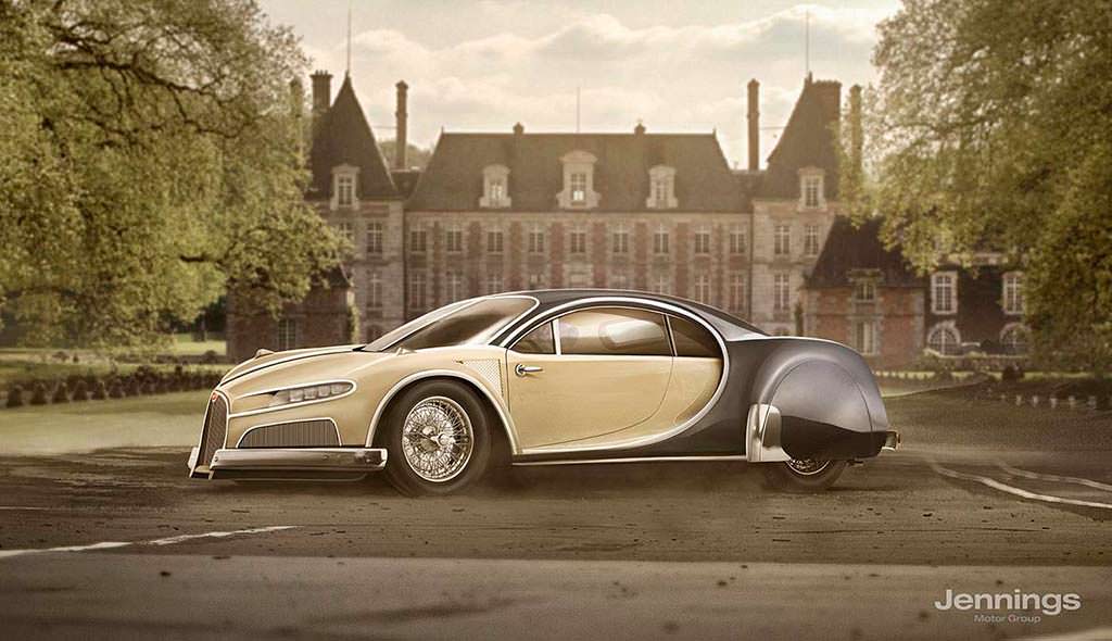 Ретро-дизайн Bugatti Chiron