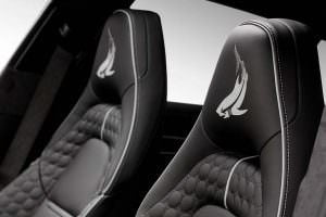 Логотипы TopCar на подголовниках Porsche Panamera Stingray GTR