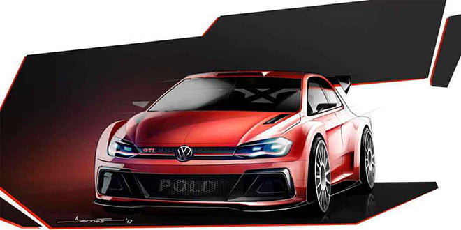 Новый ралли-кар Volkswagen Polo GTI R5 на первом тизере