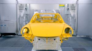 Покраска Porsche 911 Turbo на заводе