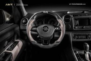 Кожаный руль Volkswagen Amarok от Pickup Design