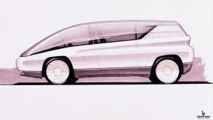 Наброски Lamborghini Genesis от Bertone. 1988 год