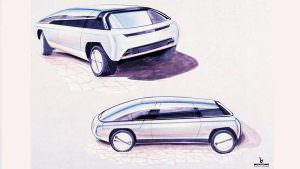 Рисунок Lamborghini Genesis от Bertone. 1988 год