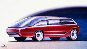 Пятиместный минивэн Lamborghini Genesis от Bertone. 1988 год