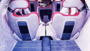 Пятиместный салон Lamborghini Genesis от Bertone. 1988 год