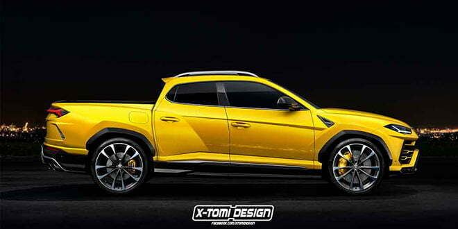 Пикап Lamborghini Urus. Рендер от X-Tomi Design