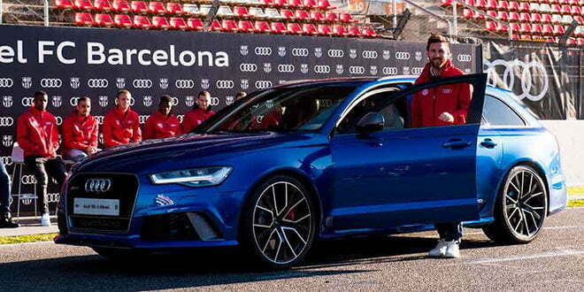 Audi подарила новые автомобили игрокам ФК «Барселона» | фото