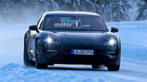 Испытания в снегу Porsche Mission E