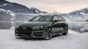2018 Audi RS4 Avant и Швейцарские Альпы зимой