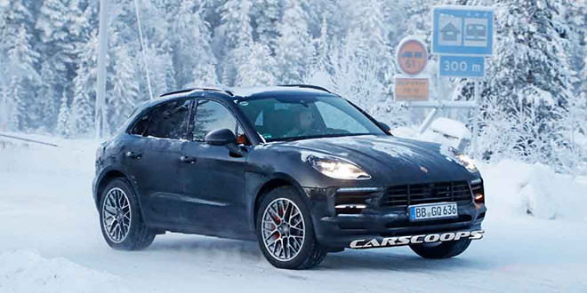 Porsche Macan готовится к рестайлингу. Зимние испытания