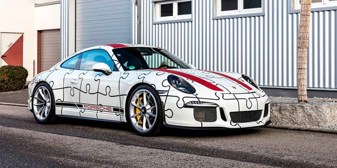 Porsche 911 R в пазл-виниле от Schwagen Folia | фото