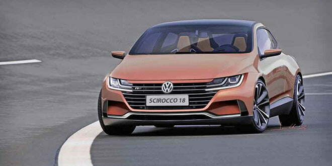 Преемник Volkswagen Scirocco на неофициальном рендере