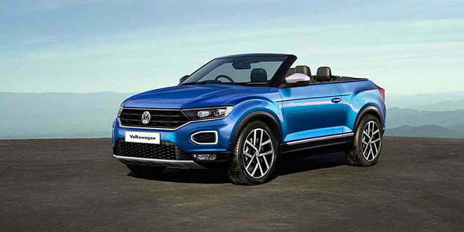 Кабриолет Volkswagen T-Roc на рендере перед премьерой