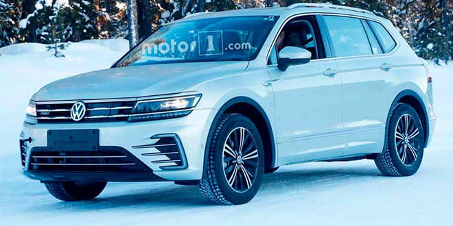 Гибрид Volkswagen Tiguan на тестах без маскировки | фото
