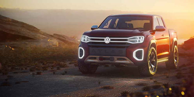 Новый VW Atlas Tanoak Pickup Concept официально | фото