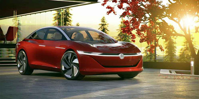 Автономный седан Volkswagen I.D. Vizzion заглянул в 2030 год
