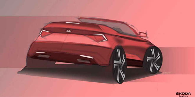 Стажеры Skoda сделали Karoq Cabriolet Concept | скетчи