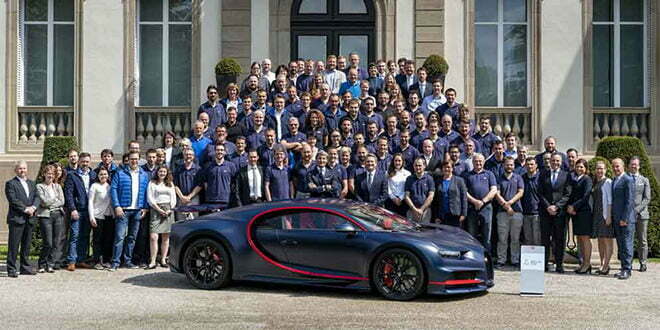 100-й Bugatti Chiron сошел с конвейера. Цена €2,85 млн